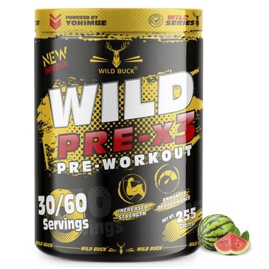 Wild Buck Wild Pre-X3 Pre-Workout Watermelon Twist