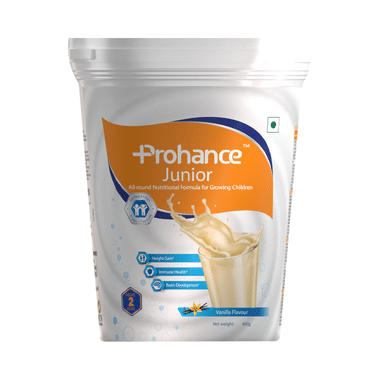 Prohance Junior Formula for Kids' Immunity, Growth & Brain Development | Flavour Vanilla