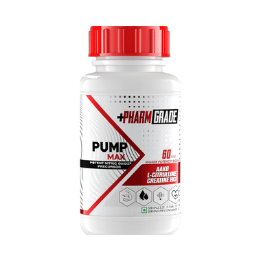 Pharmgrade AAKG L-Citrulline Creatine HCI Pump Max Tablet