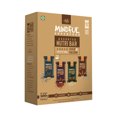 Eat Anytime Mindful Superfood Bar (25gm Each) Assorted Nutri