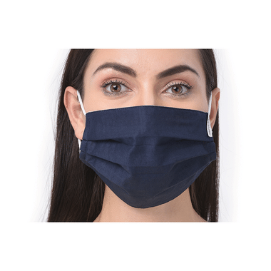 OrchidPlus 6 Ply Protect Face Mask Universal Navy Blue