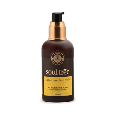 Soul Tree Indian Rose Facewash With Turmeric And Honey For Dry To Normal Skin