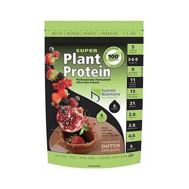 Summit Nutritions Organic Super Plant Protein Powder Dutch Chocolate