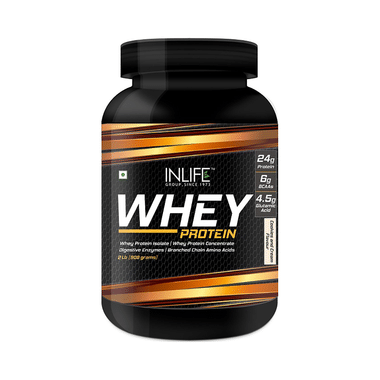 Inlife Whey Protein Powder | With Digestive Enzymes For Muscle Growth | Flavour Cookies & Cream