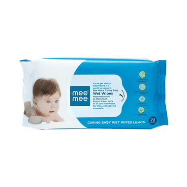Mee Mee Caring Baby Wet Wipes with Lemon Fragrance Pack of 3