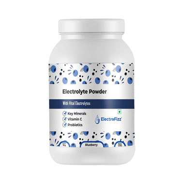 Electrofizz Electrolyte with Vitamin C & Probiotics | Flavour Powder Blueberry