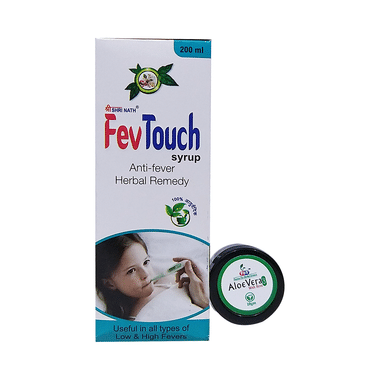 Shri Nath Fev Touch Syrup With Aloe Vera Gel 10gm Free