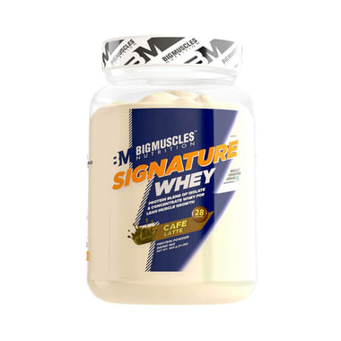 Big  Muscles Nutrition Signature Whey Protein Cafe Latte