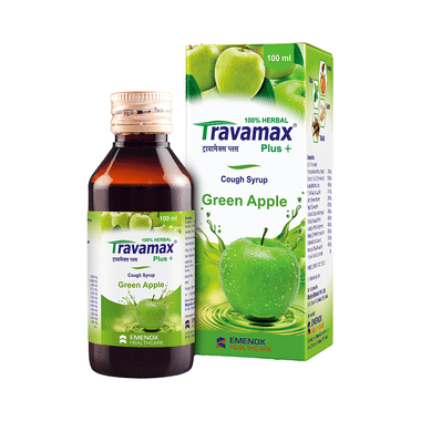 Travamax Plus Cough Syrup Green Apple