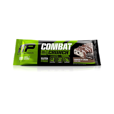 Muscle Pharm Combat Crunch Bars (63g Each) Cookies & Cream