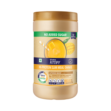 Saffola Fittify Hi-Protein Slim Meal-Shake (420gm Each) Alphonso Mango