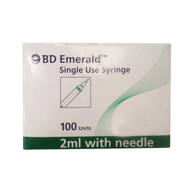 BD Emerald 5ml Syringe With Needle (23X11 Inch)