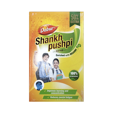 Dabur Shankhpushpi Syrup 225ml With 125ml Free