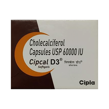 Cipcal D3 Softgels for Bone Joint and Immune health