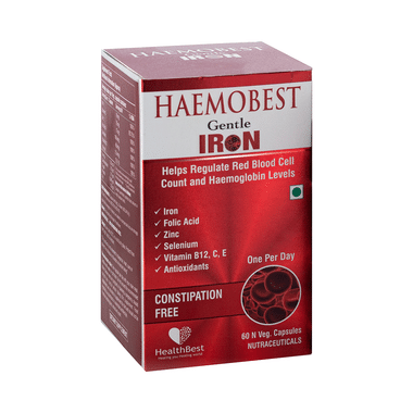 HealthBest Haemobest Gentle Iron Veg Capsule