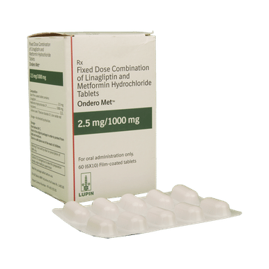 Ondero Met 2.5mg/1000mg Tablet