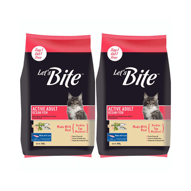 Let's Bite Active Adult Cat Food (Buy 1 Get 1 Free)