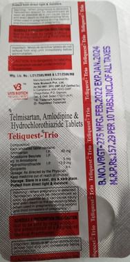 Teliquest Trio 40mg/5mg/12.5mg Tablet