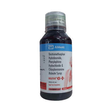 Deletus D Plus Syrup Raspberry Sugar Free