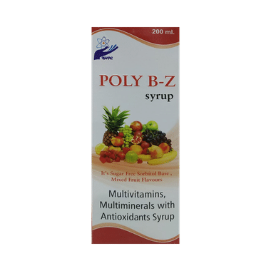 Poly B-Z Syrup Mixed Fruit Sugar Free