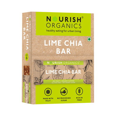 Nourish Organics Bar (30gm Each) Lime Chia