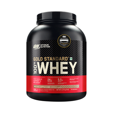 Optimum Nutrition (ON) Gold Standard 100% Whey Protein | For Muscle Recovery | No Added Sugar | Flavour Powder Mocha Cappuccino