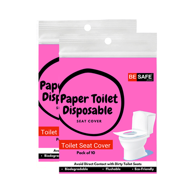 Be Safe Forever Disposable Paper Toilet Seat Cover (10 Each) Pink