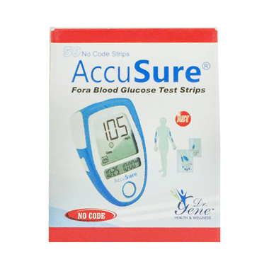 Dr. Gene Accusure Blood Glucose Test Strip (Only Strip)