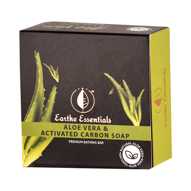 Earthe Essentials Premium Bathing Bar Aloe Vera & Activated Carbon