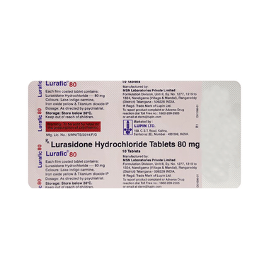 Lurafic 80mg Tablet