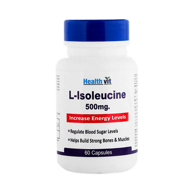 HealthVit  L-Isoleucine 500mg Increase Energy Levels Capsule