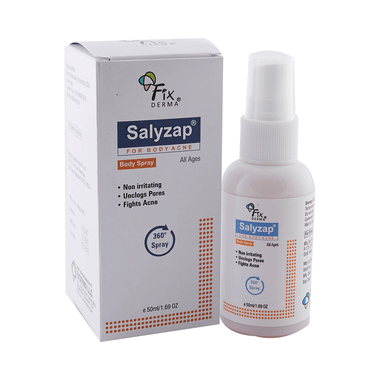 Salyzap Body Spray For Body Acne | Unclogs Pores & Fights Acne