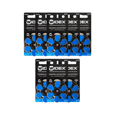 Widex Size 675 PR44 Hearing Aid Battery (6 Each)