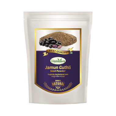 Bioneeva Herbs Jamun Guthli Seed Powder (Eugenia Jambolana Lam)