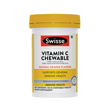 Swisse Ultiboost Vitamin C Chewable Tablet Natural Orange