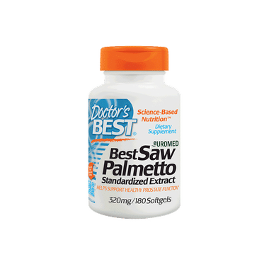 Doctor's Best Saw Palmetto 320mg Softgels | For Healthy Prostate Function