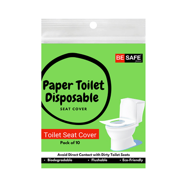 Be Safe Forever Disposable Paper Toilet Seat Cover (10 Each) Green