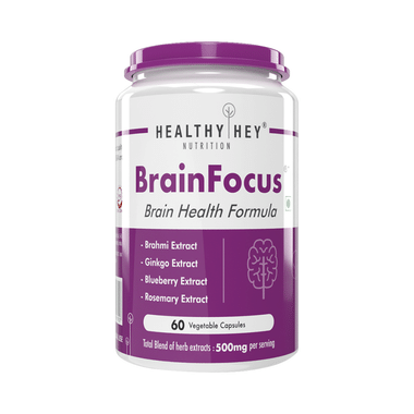 HealthyHey Brain Focus Vegetable Capsules
