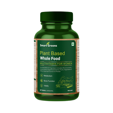 Smart Greens Plant Based Whole Food Multivitamin For Women Tablet