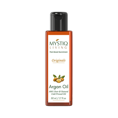 Mystiq Living Argan Oil For Hair, Face And Skin | Cold Pressed, 100% Pure And Natural