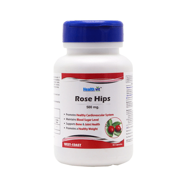 HealthVit Rose Hips 500mg Capsule