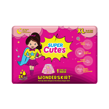Super Cute's XL Wonderskirt Pull Up Skirt Diaper (2 Each)