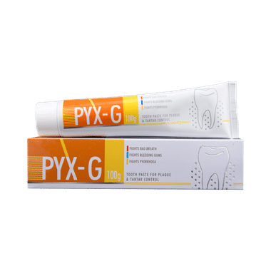 Pyx-G  Toothpaste For Plaque & Tartar Control | Fights Bad Breath, Bleeding Gums & Pyorrhoea