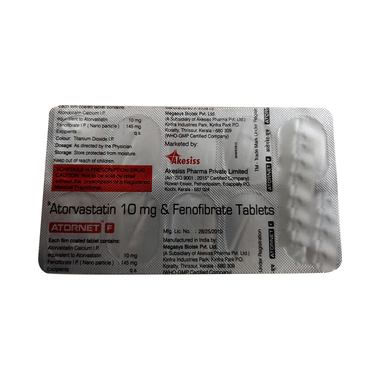 Atornet F 10mg/145mg Tablet