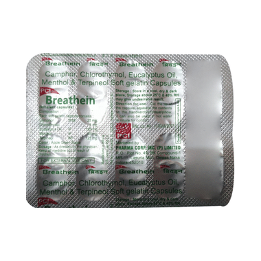 PCI Breathein Inhalent Soft Gelatin Capsule