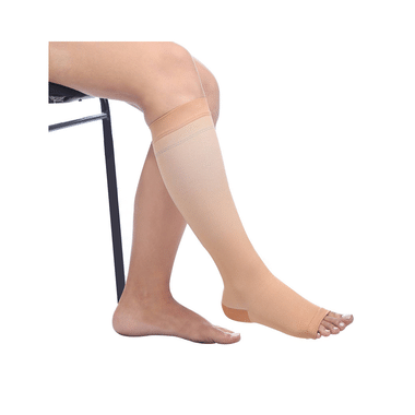 Comprezon Classic Varicose Vein Stockings Class 1 Below Knee XXL Beige