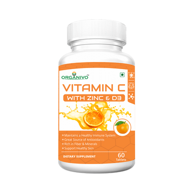 Organivo Vitamin C With Zinc & D3 Tablet