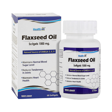 HealthVit Flaxseed Oil 1000mg Softgel