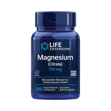 Life Extension Magnesium (Citrate) 100mg Vegetarian Capsule