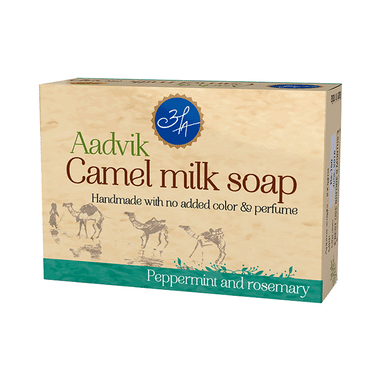 Aadvik Camel Milk Soap Peppermint And Rosemary